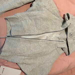 Lululemon Gray Scuba Hoodie Jacket Size 6